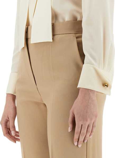 Bluze Max Mara Shirt With Bow BEIGE Femei (BM 16665234) 4