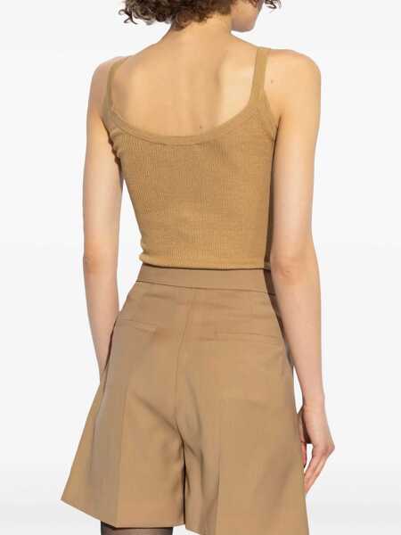 Bluze Max Mara Top Gallura BEIGE Femei (BM 16665309) 4