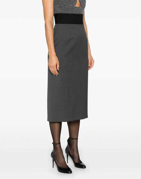 Fuste casual SPORTMAX Anny Skirt GREY Femei (BM 16665678) 3