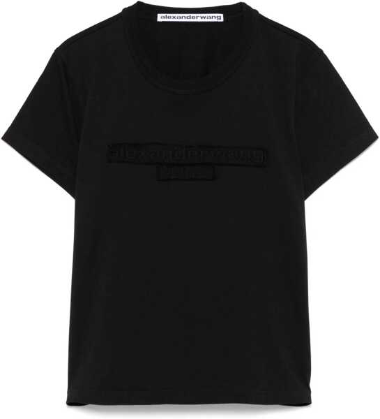 Tricouri Alexander Wang Embossed Logo T-Shirt BLACK Femei (BM 16665729) 1