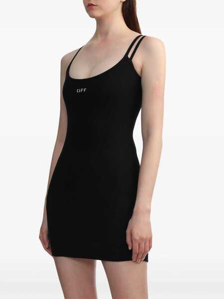 Rochii casual Off-White Dress With Logo BLACK Femei (BM 16665795) 3