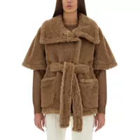 Paltoane Alpaca And Cashmere "Teddy Bear" Coat Femei