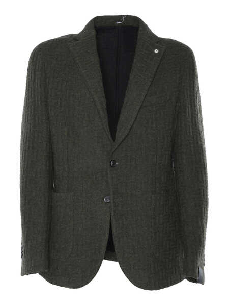 Paltoane Brando-Lubiam Single-breasted jacket Green Barbati (BM 16666572) 1