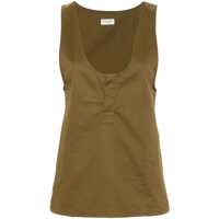 Topuri Saint Laurent 'Henley' Tank Top Femei