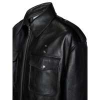 Geci Alexander McQueen pentru Barbati - Geci Alexander McQueen Alexander McQueen Leather Jackets Black Barbati (BM 16677825) - B-mall.ro