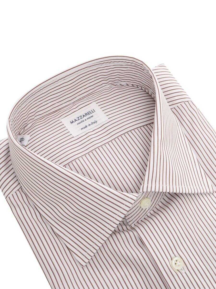 Camasi Mazzarelli Mazzarelli Shirt BROWN Barbati (BM 16679448) 2