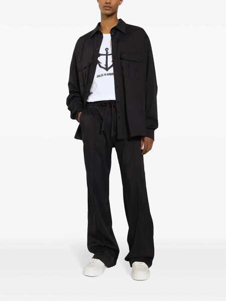Pantaloni Dolce & Gabbana Dolce & Gabbana Technical Nylon Jogging Pants BLUE Barbati (BM 16682763) 2