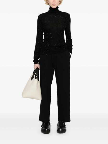 Pulovere Fabiana Filippi TURTLE NECK SLIM FIT SWEATER Black   Femei (BM 16689894) 2