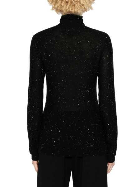 Pulovere Fabiana Filippi TURTLE NECK SLIM FIT SWEATER Black   Femei (BM 16689894) 4
