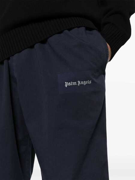Pantaloni casual Palm Angels Logo Pants BLUE Barbati (BM 16690002) 5