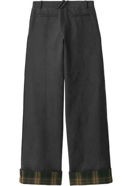 Pantaloni casual Burberry Trousers In Cotton And Nylon GREY Femei (BM 16690125) 2