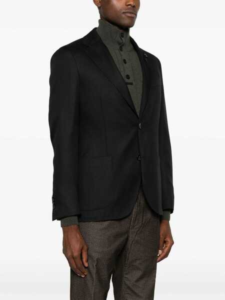 Jachete Lardini Cashmere Blend Jacket BLACK Barbati (BM 16690182) 3