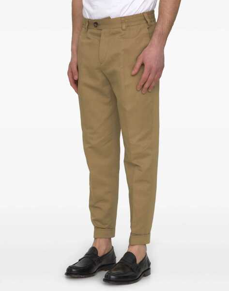 Pantaloni casual PT TORINO Cotton And Linen Trousers BEIGE Barbati (BM 16690281) 4