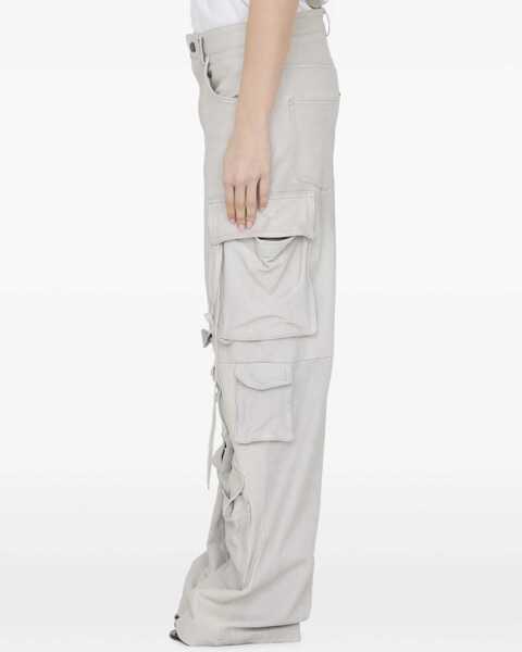 Pantaloni casual Salvatore Santoro Leather Cargo Pants BEIGE Femei (BM 16690356) 3