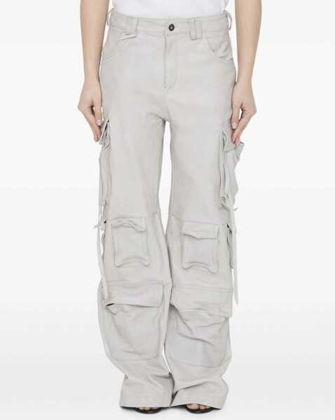 Pantaloni casual Salvatore Santoro Leather Cargo Pants BEIGE Femei (BM 16690356) 1