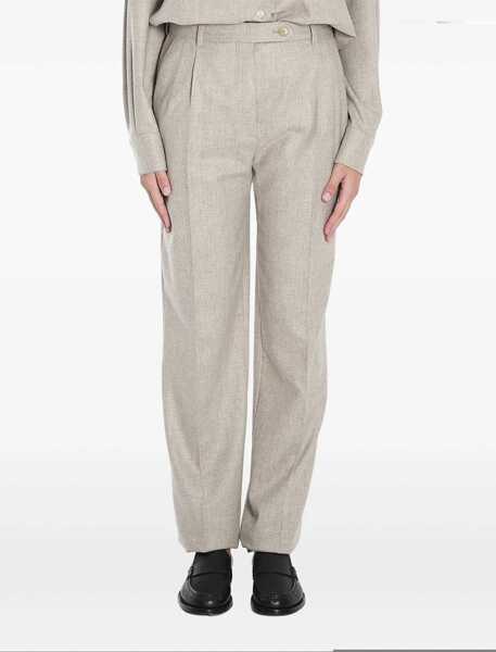 Pantaloni casual THE ROW Norbert Trousers GREY Femei (BM 16690461) 1