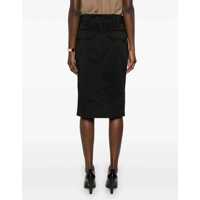 Imbracaminte Saint Laurent Dama - Fuste Saint Laurent Cotton Pencil Skirt BLACK Femei (BM 16690542) - B-mall.ro