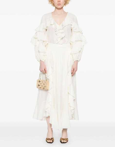 Fuste ZIMMERMANN Ivory Maxi Skirt WHITE Femei (BM 16690629) 2