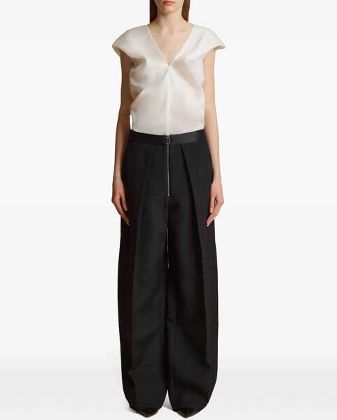 Pantaloni casual Khaite Marine Pants BLACK Femei (BM 16690746) 2