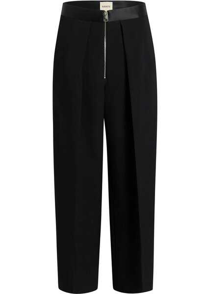 Pantaloni casual Khaite Marine Pants BLACK Femei (BM 16690746) 1