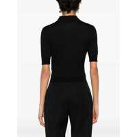 Imbracaminte Saint Laurent Dama - Tricouri Polo Saint Laurent Cassandre Polo Shirt BLACK Femei (BM 16690923) - B-mall.ro