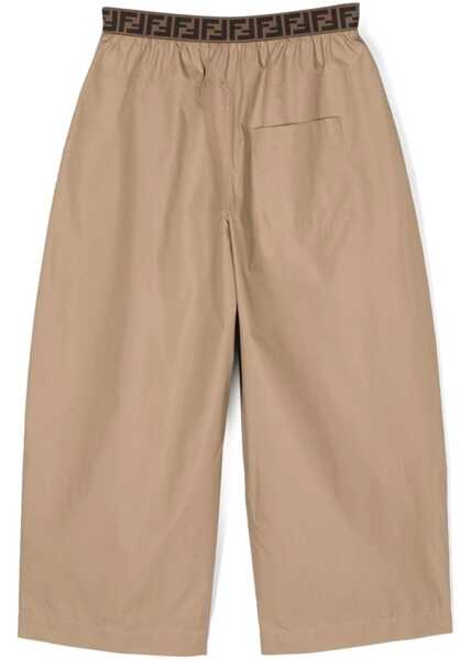 Pantaloni casual Fendi Nylon Cotton Pants BEIGE Fete (BM 16691610) 2