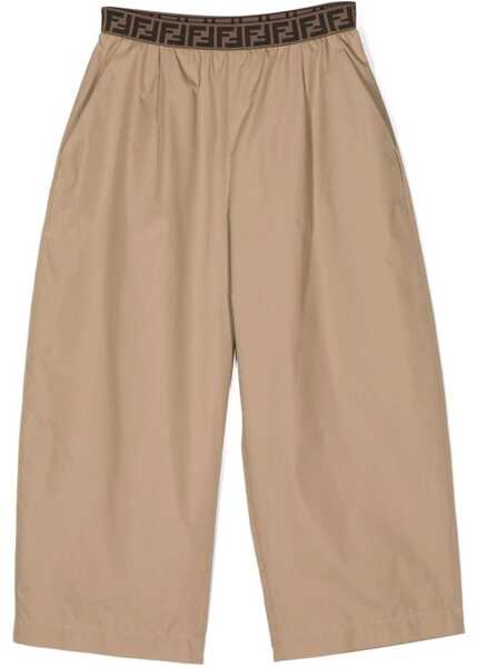 Pantaloni casual Fendi Nylon Cotton Pants BEIGE Fete (BM 16691610) 1