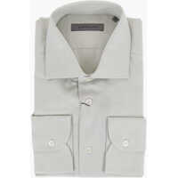 Camasi casual Geometric Patterned Couture Cotton Shirt Barbati