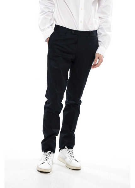 Pantaloni eleganti CORNELIANI 4-Pocketed Leader Mohair Blend Pants Black Barbati (BM 16691991) 1