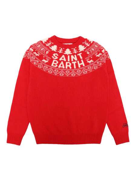 Pulovere Mc2 Saint Barth CREWNECK JAQUARD SWEATER Multicolor Fete (BM 16692234) 1