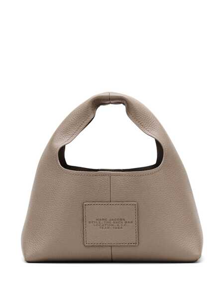 Genti mini Marc Jacobs Marc Jacobs The Mini Sack Leather Tote Bag Grey Femei (BM 16693395) 3