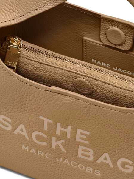 Genti mini Marc Jacobs Marc Jacobs The Mini Sack Leather Tote Bag Brown Femei (BM 16693398) 3