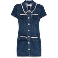 Rochii Self-Portrait Short Denim Dress Femei
