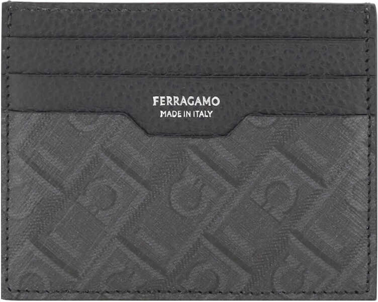 Portofele Ferragamo Card Holder NERO/GRIGIO Barbati (BM 16699668) 1