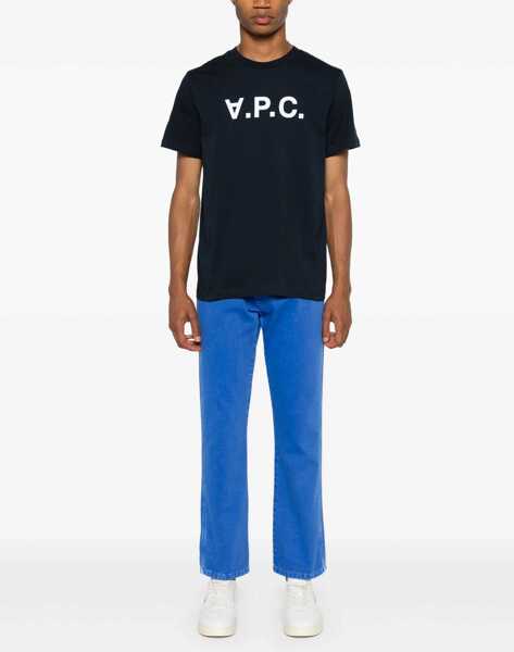 Tricouri A.P.C. T-Shirt Con Logo BLUE Femei (BM 16699722) 2