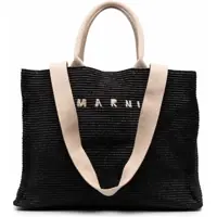 Genti de mana Large Raffia Effect Fabric Tote Bag Femei