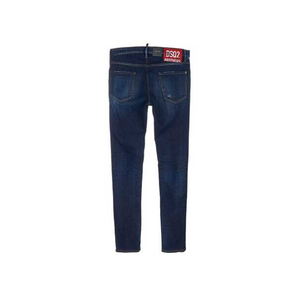Blugi DSQUARED2 Dsquared2 Cotton Denim Jeans Blue Femei (BM 16700067) 2