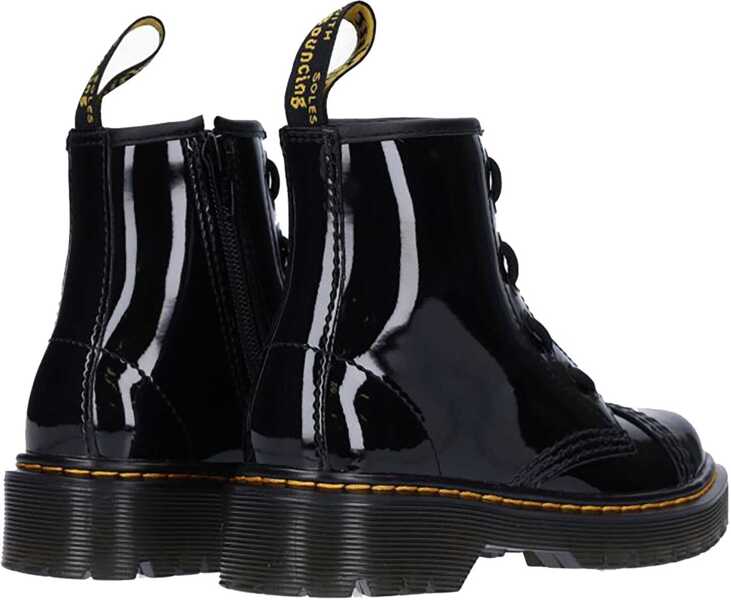 Ghete Dr. Martens Sinclair Bex J Black Patent Lamper BLACK Baieti (BM 16704558) 2
