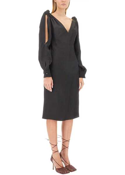 Rochii casual Bottega Veneta Viscose Midi Dress BLACK Femei (BM 16704573) 2