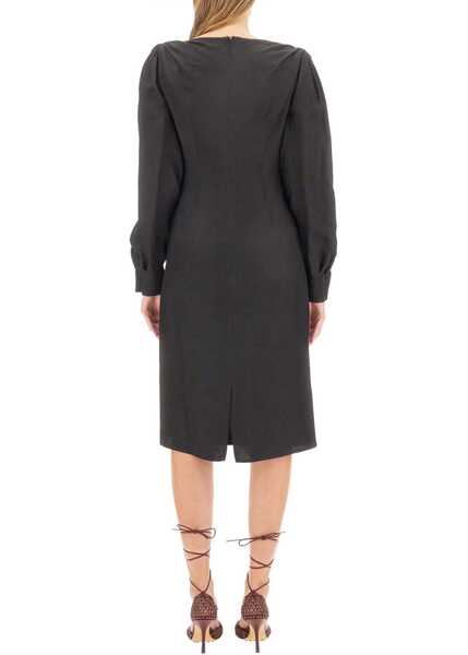 Rochii casual Bottega Veneta Viscose Midi Dress BLACK Femei (BM 16704573) 3