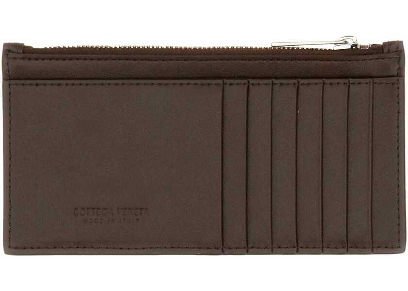 Portofele Bottega Veneta Zippered Card Holder BROWN Barbati (BM 16704612) 2