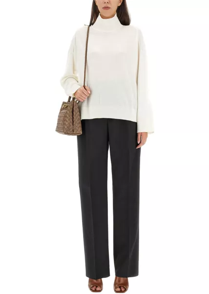 Pantaloni casual Bottega Veneta Loose-Fitting Pants BLACK Femei (BM 16704633) 2