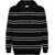 Saint Laurent Striped Sweatshirt BLACK