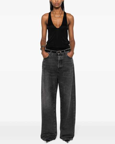 Bluze Saint Laurent Satin Undershirt BLACK Femei (BM 16704675) 2