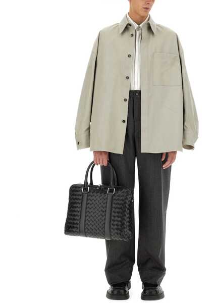 Camasi casual Bottega Veneta Cotton Twill Over Shirt GREY Barbati (BM 16704708) 2