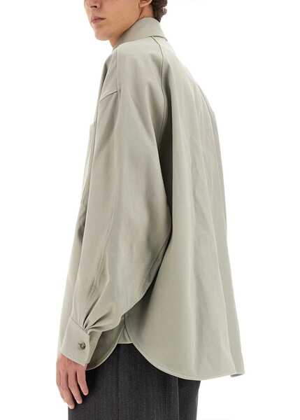 Camasi casual Bottega Veneta Cotton Twill Over Shirt GREY Barbati (BM 16704708) 4