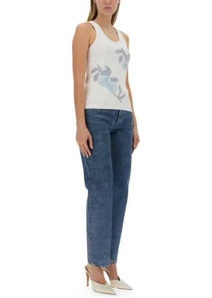 Bluze Bottega Veneta Embroidered Cotton Top MULTICOLOUR Femei (BM 16704726) 2