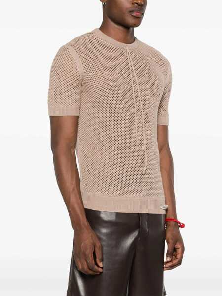 Pulovere casual Fendi Wool Jersey. BEIGE Barbati (BM 16704840) 3