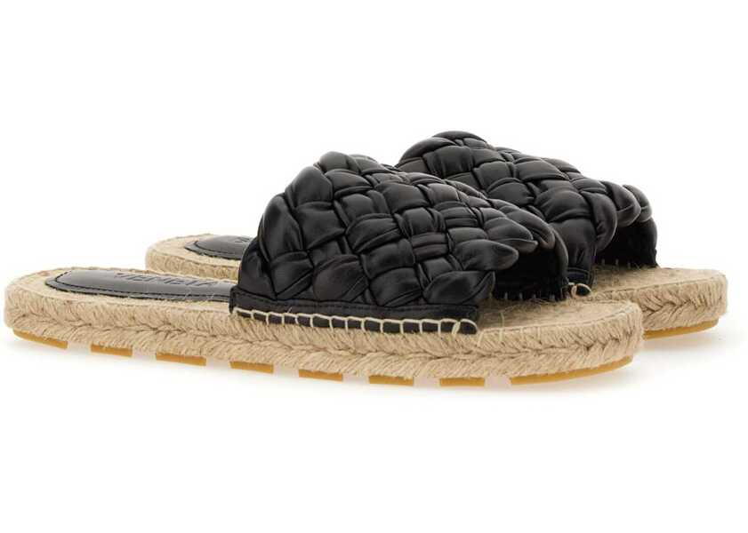 Sandale Bottega Veneta Leather Sandal BLACK Femei (BM 16704858) 2