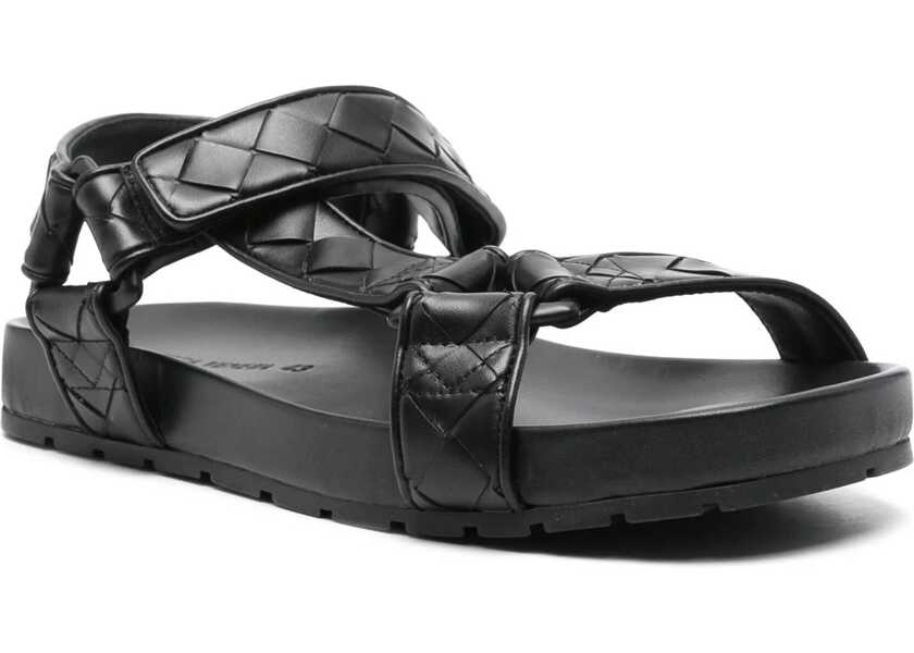 Sandale Bottega Veneta Leather Sandal BLACK Barbati (BM 16704915) 2